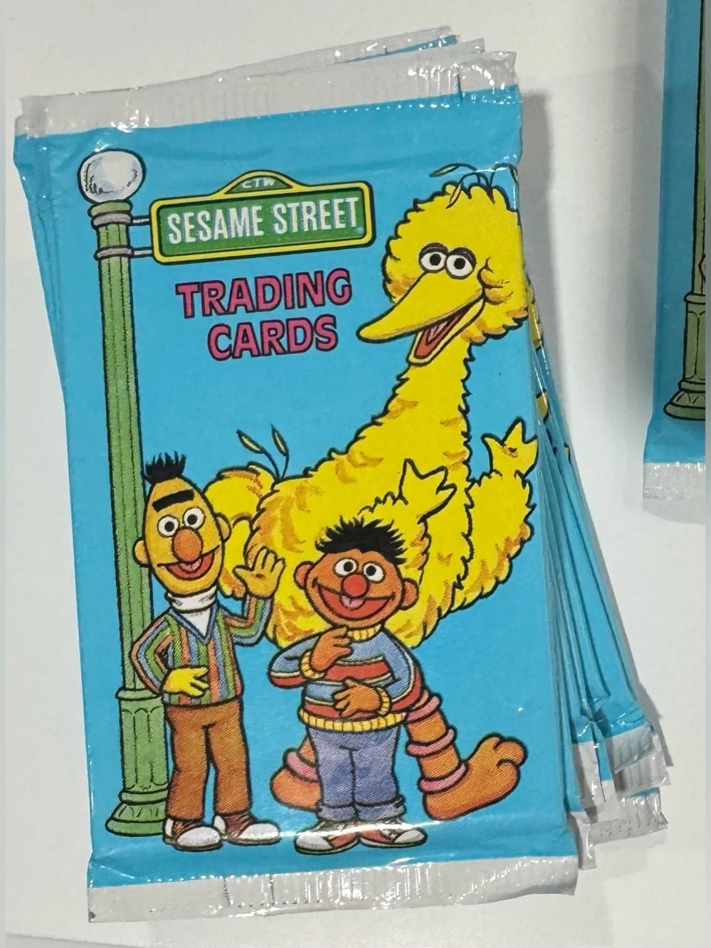 SESAME STREET TRADING CARDS NEW NWT ULTRA RARE VINTAGE HTF SEALED PACK 10 CARDS